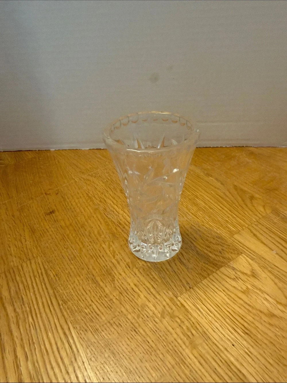 Clear Cut Glass Bud Vase - Home Dining